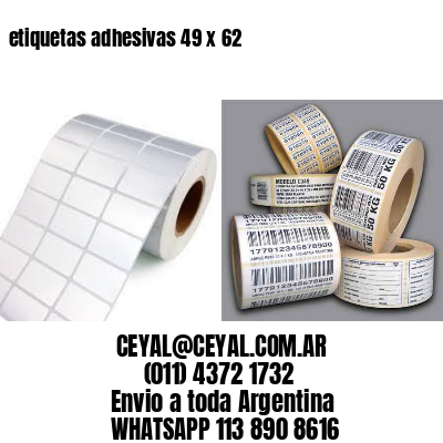 etiquetas adhesivas 49 x 62