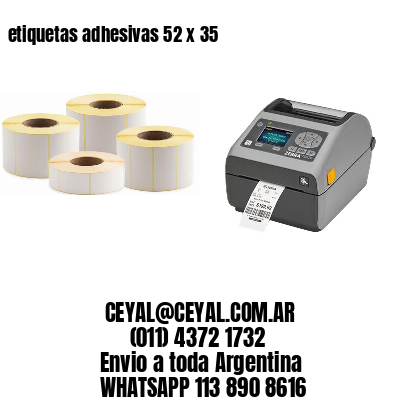 etiquetas adhesivas 52 x 35