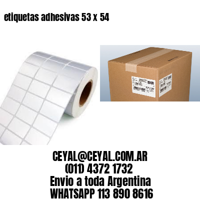 etiquetas adhesivas 53 x 54