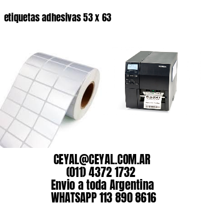 etiquetas adhesivas 53 x 63