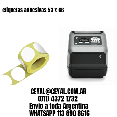 etiquetas adhesivas 53 x 66