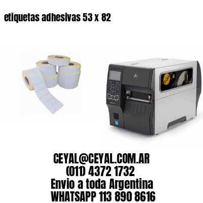 etiquetas adhesivas 53 x 82