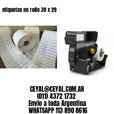 etiquetas en rollo 39 x 29