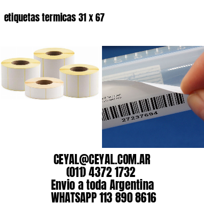 etiquetas termicas 31 x 67