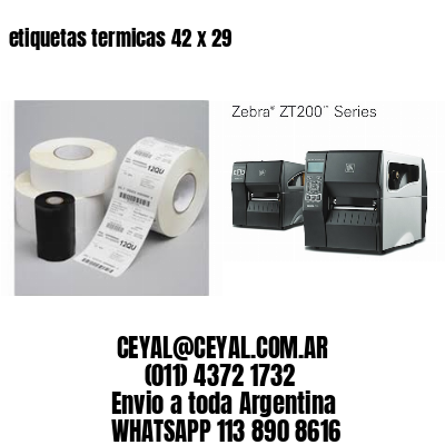 etiquetas termicas 42 x 29