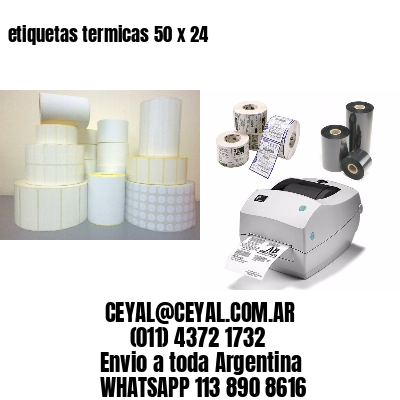 etiquetas termicas 50 x 24