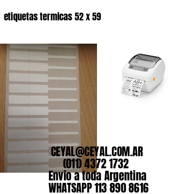 etiquetas termicas 52 x 59