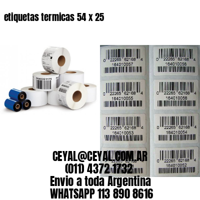 etiquetas termicas 54 x 25