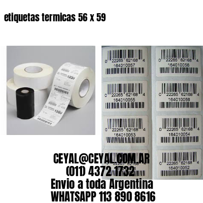 etiquetas termicas 56 x 59