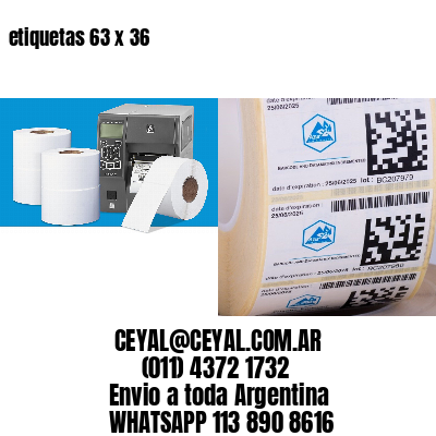 etiquetas 63 x 36