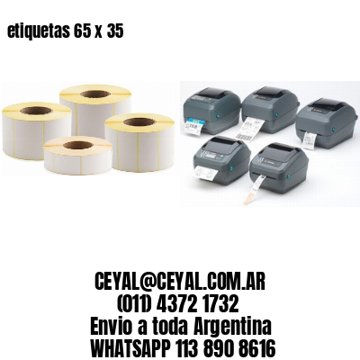 etiquetas 65 x 35