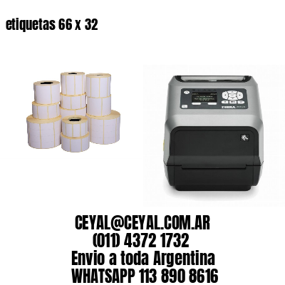 etiquetas 66 x 32