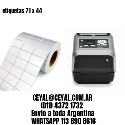 etiquetas 71 x 44