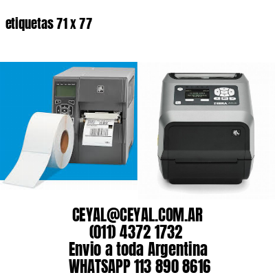 etiquetas 71 x 77