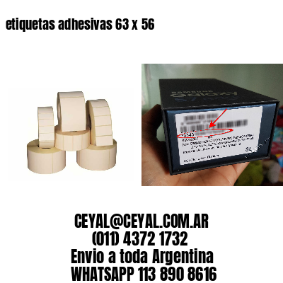 etiquetas adhesivas 63 x 56