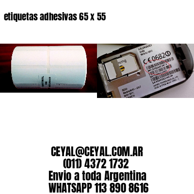 etiquetas adhesivas 65 x 55