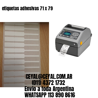 etiquetas adhesivas 71 x 79