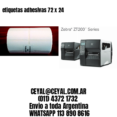 etiquetas adhesivas 72 x 24