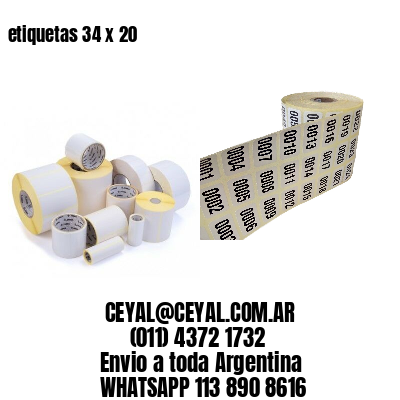 etiquetas 34 x 20