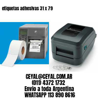 etiquetas adhesivas 31 x 79