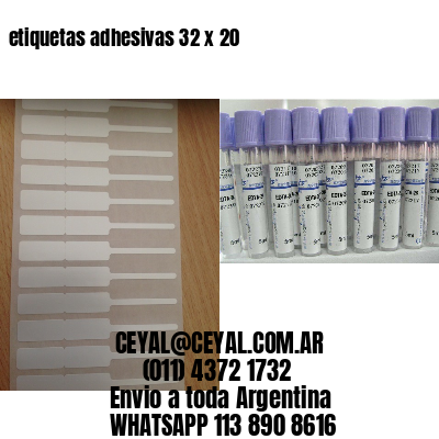 etiquetas adhesivas 32 x 20