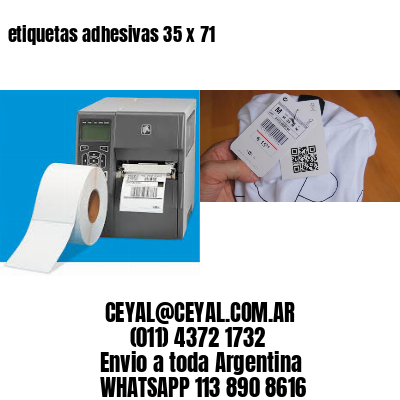 etiquetas adhesivas 35 x 71