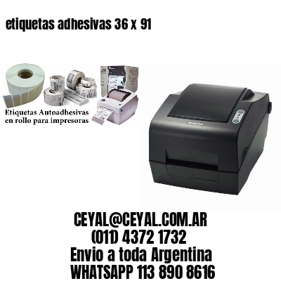 etiquetas adhesivas 36 x 91