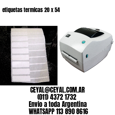 etiquetas termicas 20 x 54