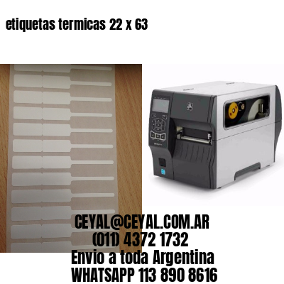 etiquetas termicas 22 x 63