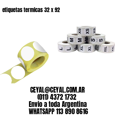 etiquetas termicas 32 x 92