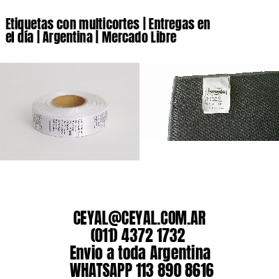 Etiquetas con multicortes | Entregas en el día | Argentina | Mercado Libre