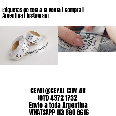 Etiquetas de tela a la venta | Compra | Argentina | Instagram