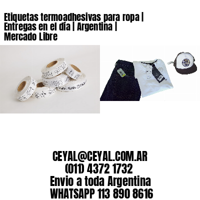 Etiquetas termoadhesivas para ropa | Entregas en el día | Argentina | Mercado Libre