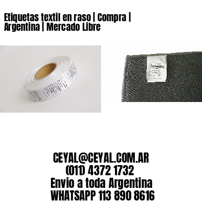 Etiquetas textil en raso | Compra | Argentina | Mercado Libre