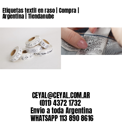 Etiquetas textil en raso | Compra | Argentina | Tiendanube