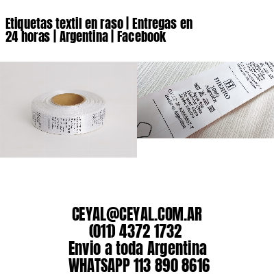 Etiquetas textil en raso | Entregas en 24 horas | Argentina | Facebook