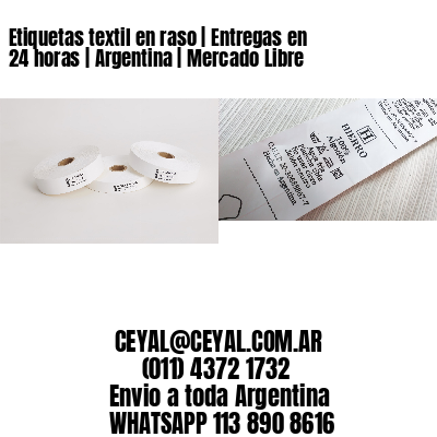 Etiquetas textil en raso | Entregas en 24 horas | Argentina | Mercado Libre