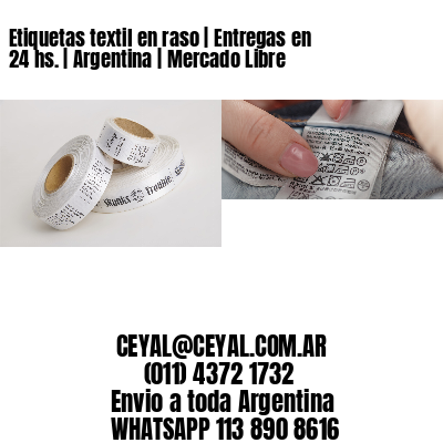 Etiquetas textil en raso | Entregas en 24 hs. | Argentina | Mercado Libre