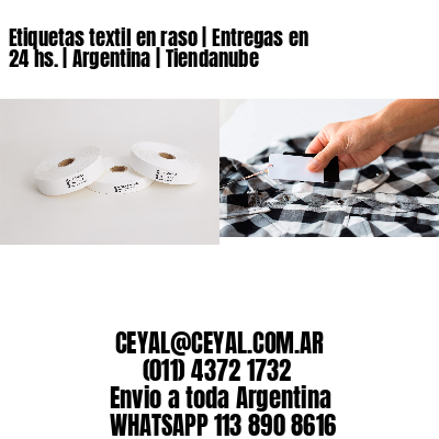 Etiquetas textil en raso | Entregas en 24 hs. | Argentina | Tiendanube