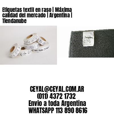 Etiquetas textil en raso | Máxima calidad del mercado | Argentina | Tiendanube