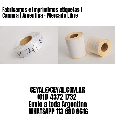 Fabricamos e imprimimos etiquetas | Compra | Argentina – Mercado Libre