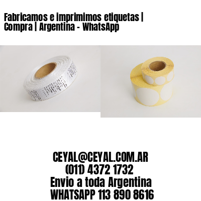 Fabricamos e imprimimos etiquetas | Compra | Argentina – WhatsApp