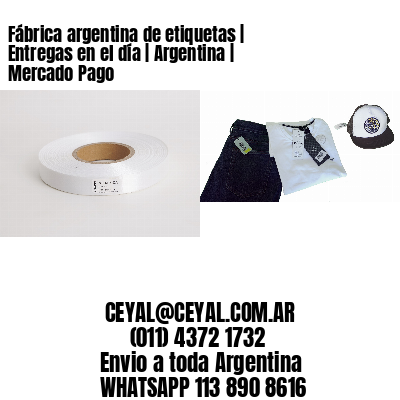 Fábrica argentina de etiquetas | Entregas en el día | Argentina | Mercado Pago
