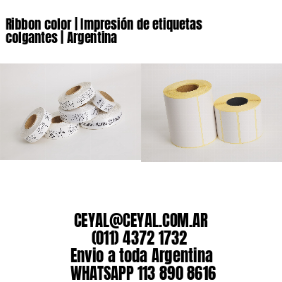 Ribbon color | Impresión de etiquetas colgantes | Argentina