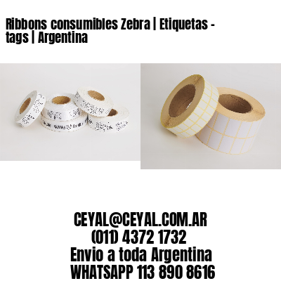 Ribbons consumibles Zebra | Etiquetas – tags | Argentina