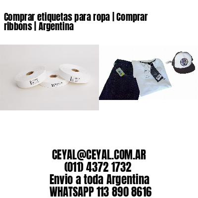 Comprar etiquetas para ropa | Comprar ribbons | Argentina