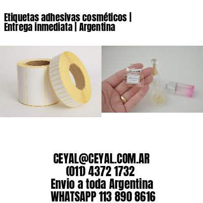 Etiquetas adhesivas cosméticos | Entrega inmediata | Argentina