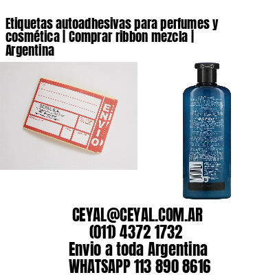 Etiquetas autoadhesivas para perfumes y cosmética | Comprar ribbon mezcla | Argentina