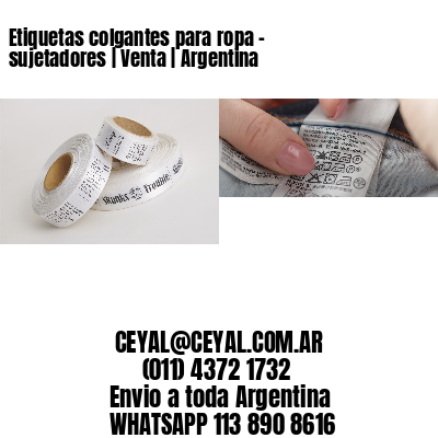 Etiquetas colgantes para ropa – sujetadores | Venta | Argentina