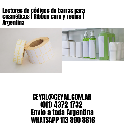 Lectores de códigos de barras para cosméticos | Ribbon cera y resina | Argentina